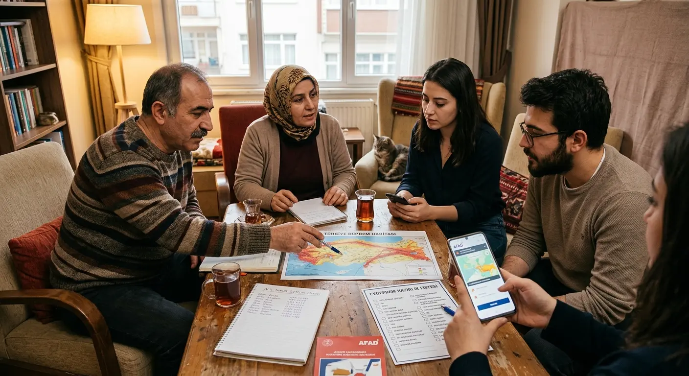 Aile deprem güvenlik planı