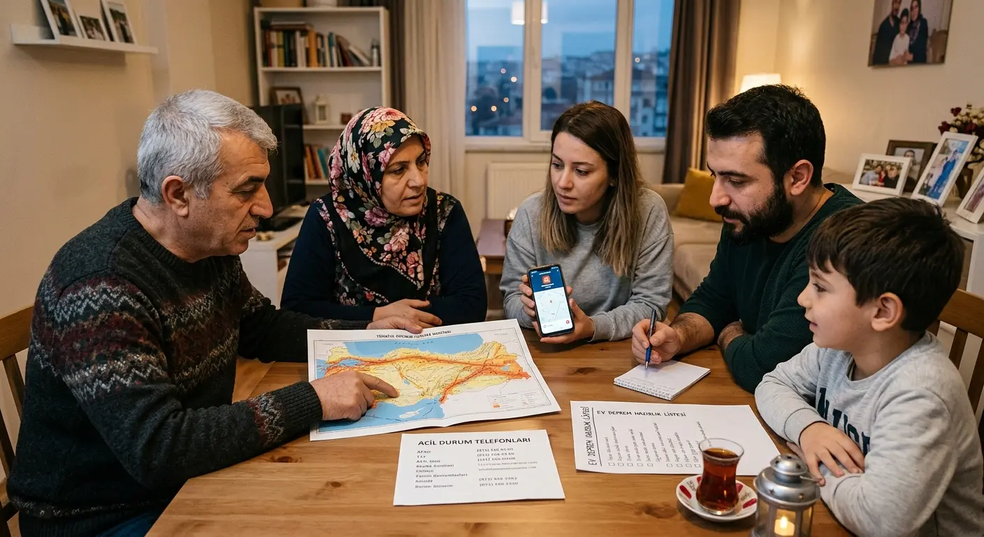 Aile deprem güvenlik planı