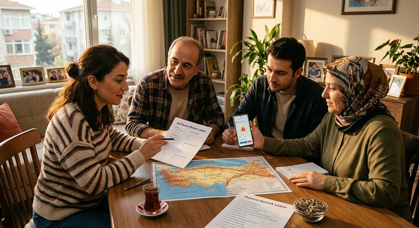 Aile deprem güvenlik planı
