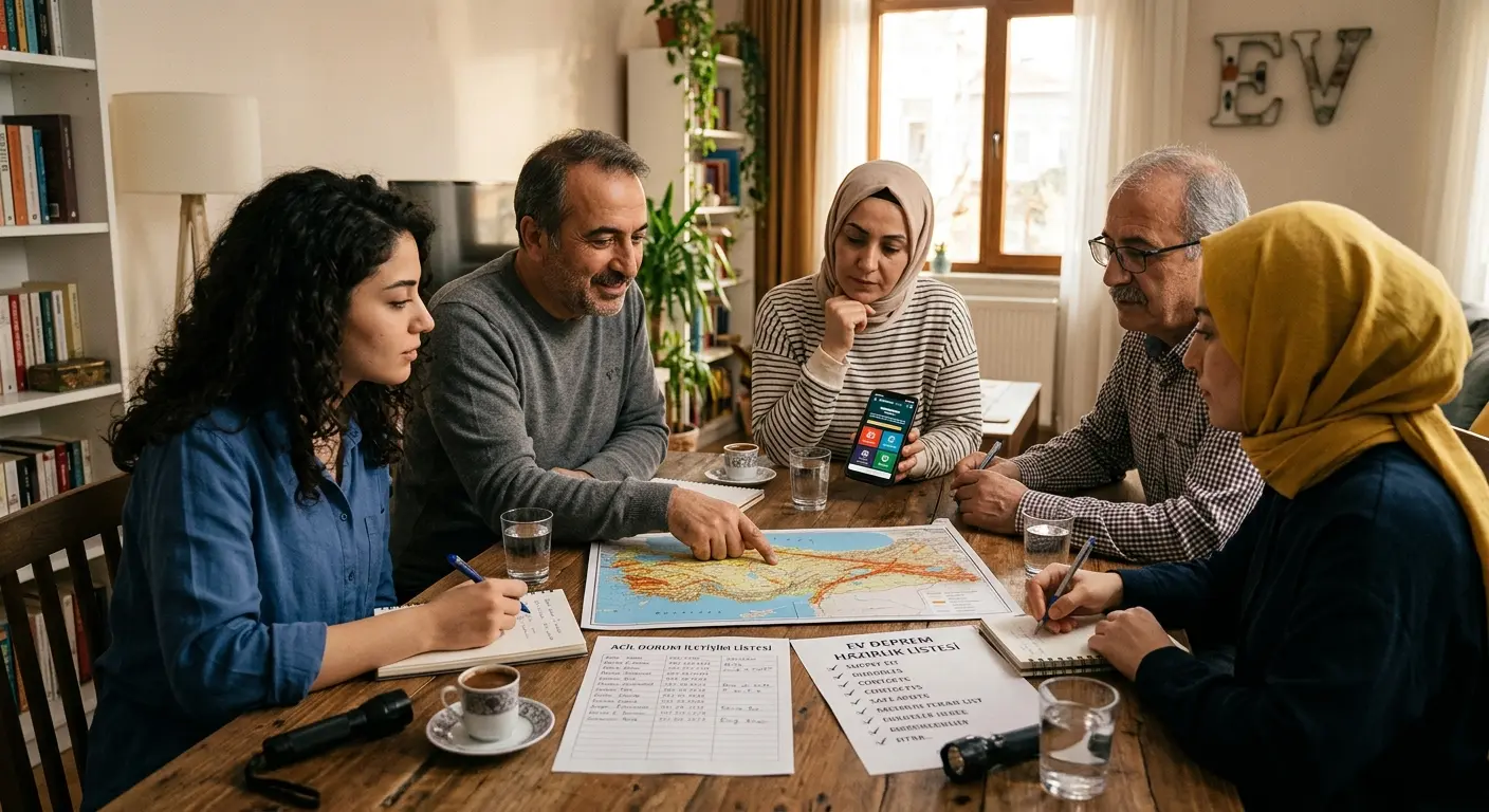 Aile deprem güvenlik planı
