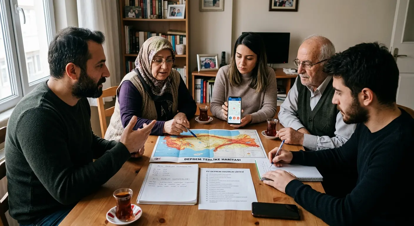 Aile deprem güvenlik planı