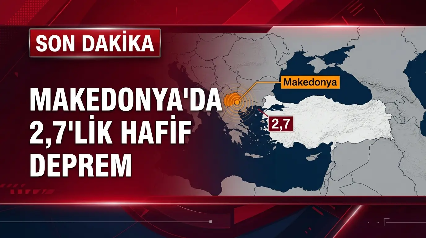 Yunanistan Makedonya Bölgesinde 2.7 Büyüklüğünde Deprem: Analiz