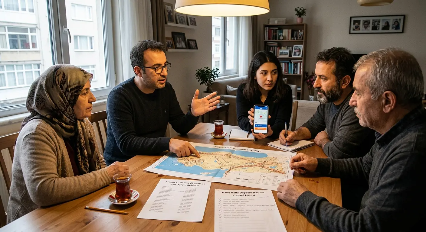 Aile deprem güvenlik planı