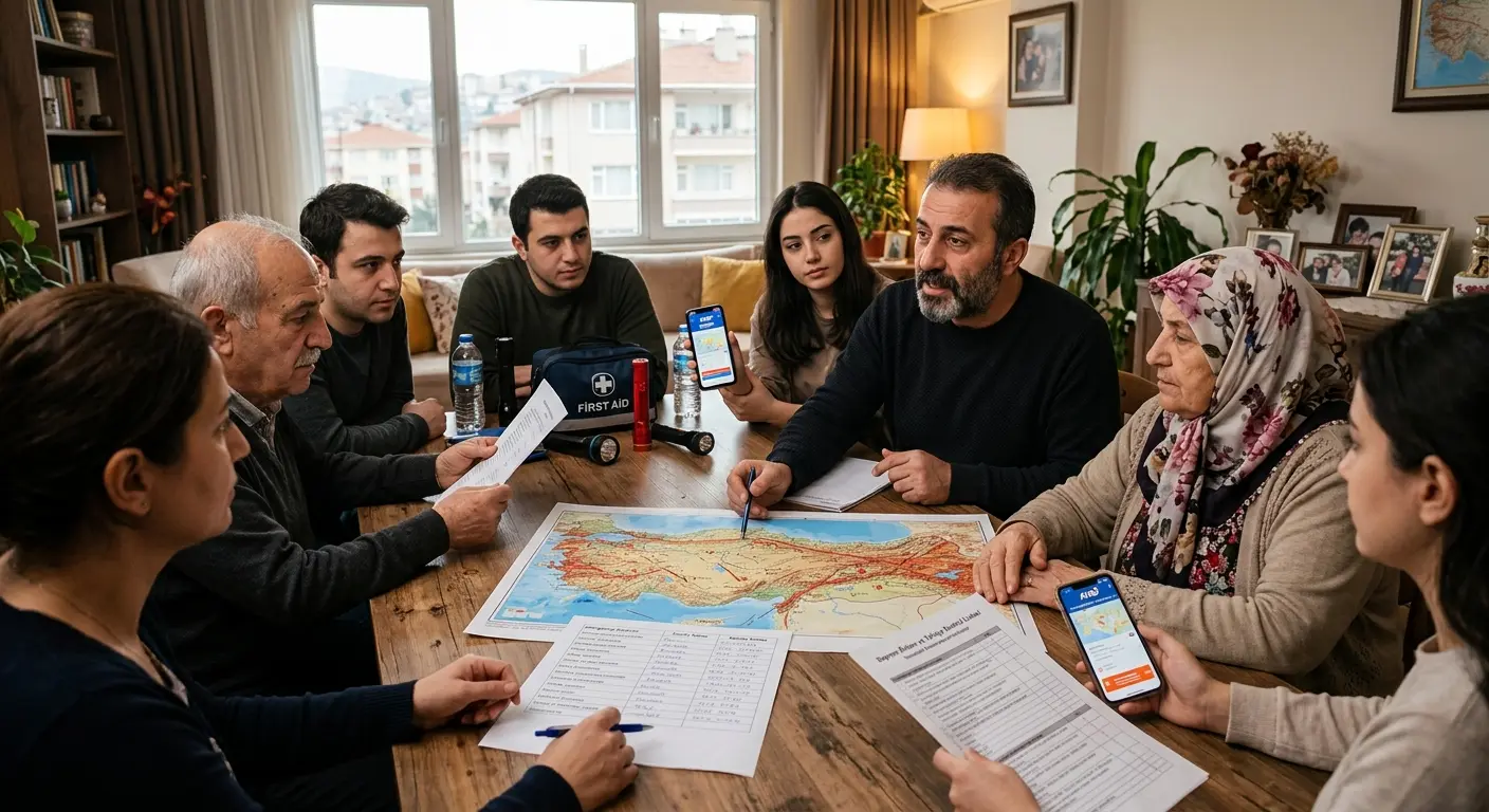 Aile deprem güvenlik planı