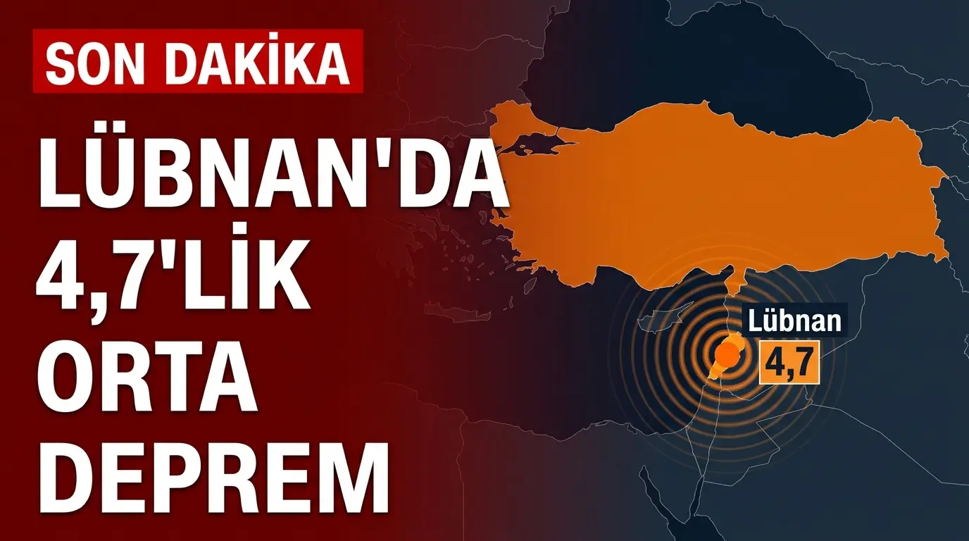 Lübnan'da 4.7 Büyüklüğünde Deprem: Doğu Akdeniz Sallandı