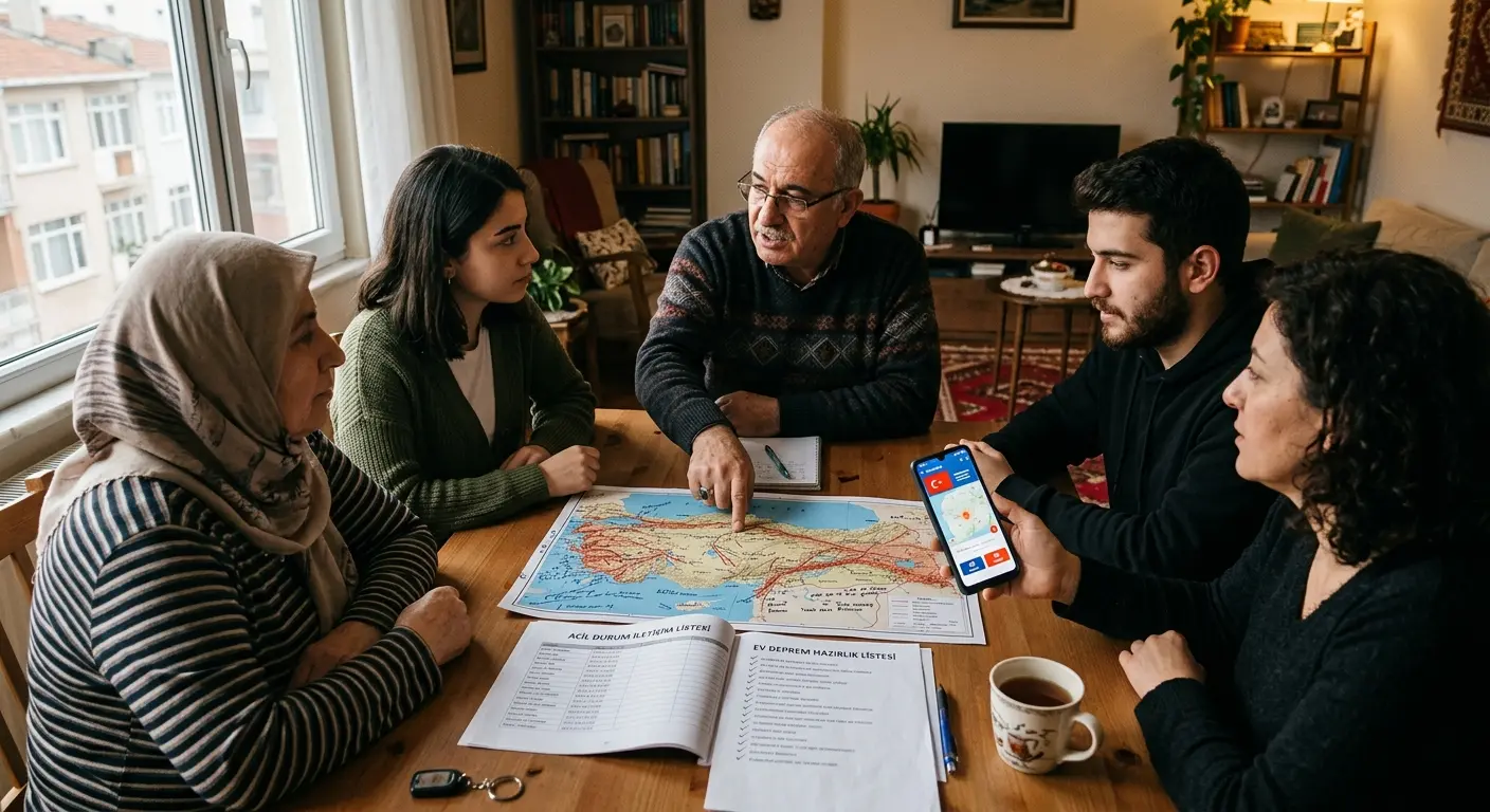 Aile deprem güvenlik planı
