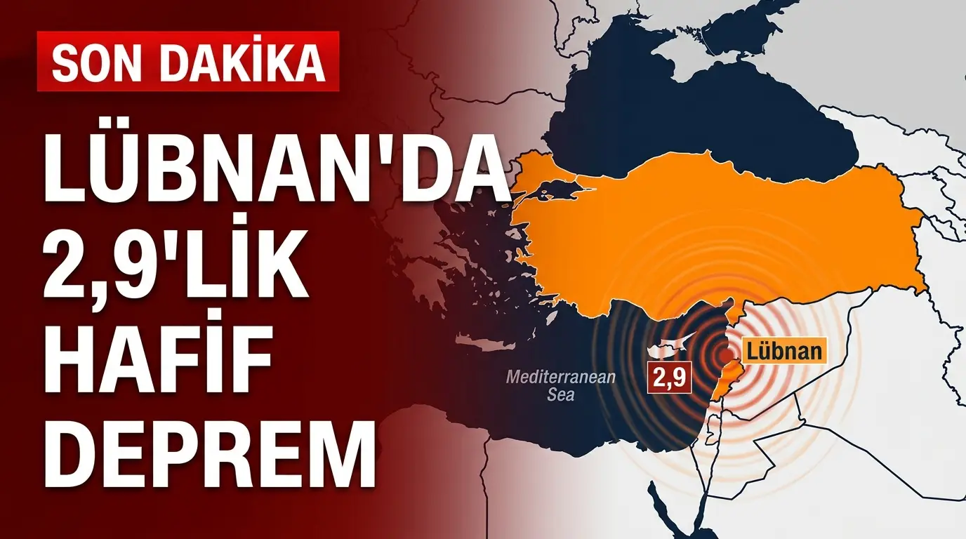 Lübnan'da 2.9 Büyüklüğünde Deprem: Doğu Akdeniz Sismik Analizi