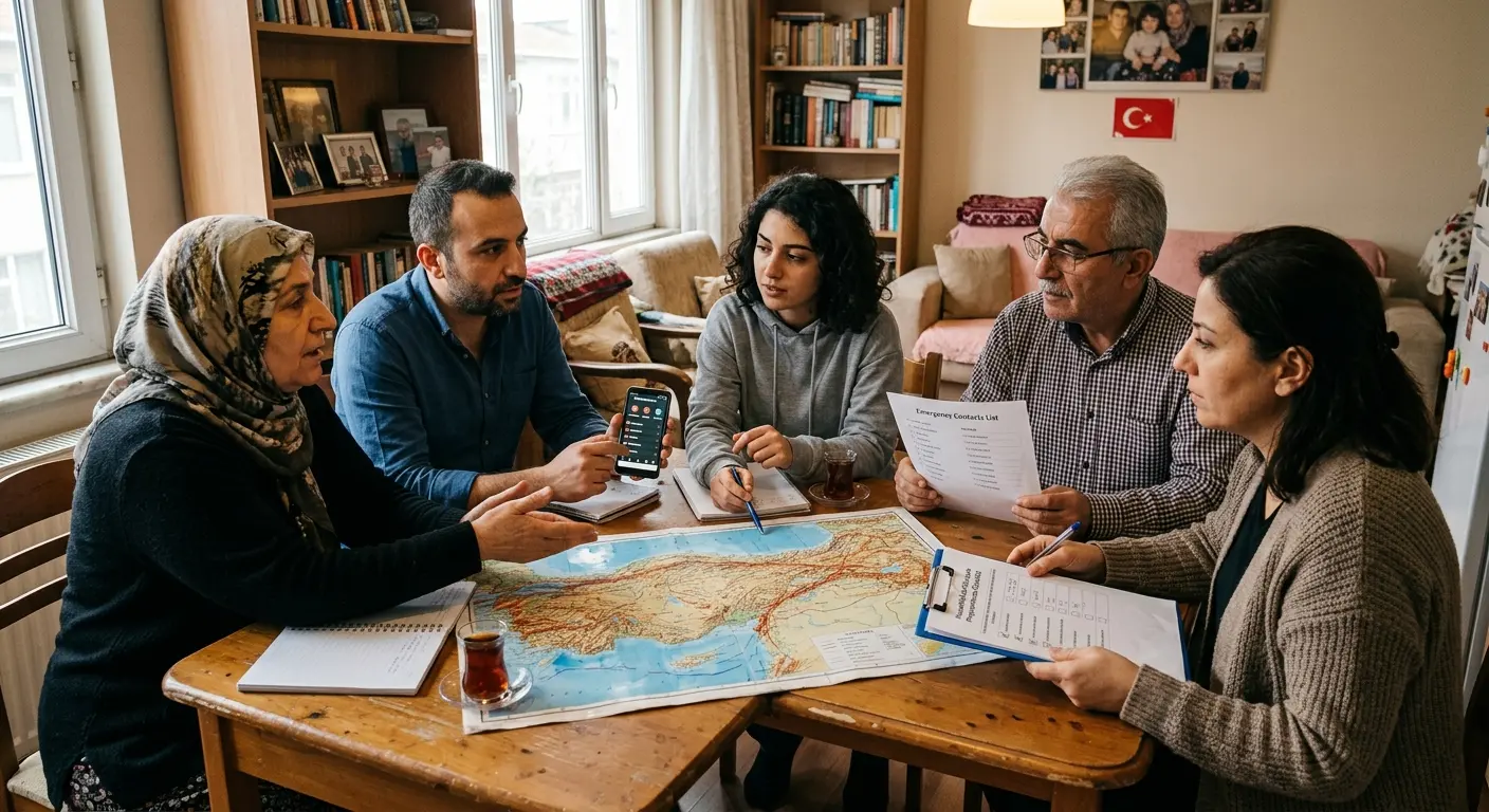 Aile deprem güvenlik planı