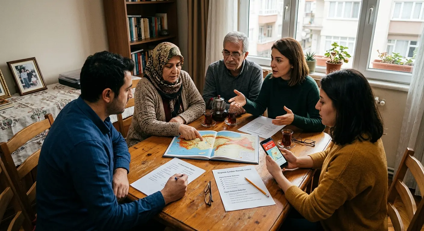 Aile deprem güvenlik planı