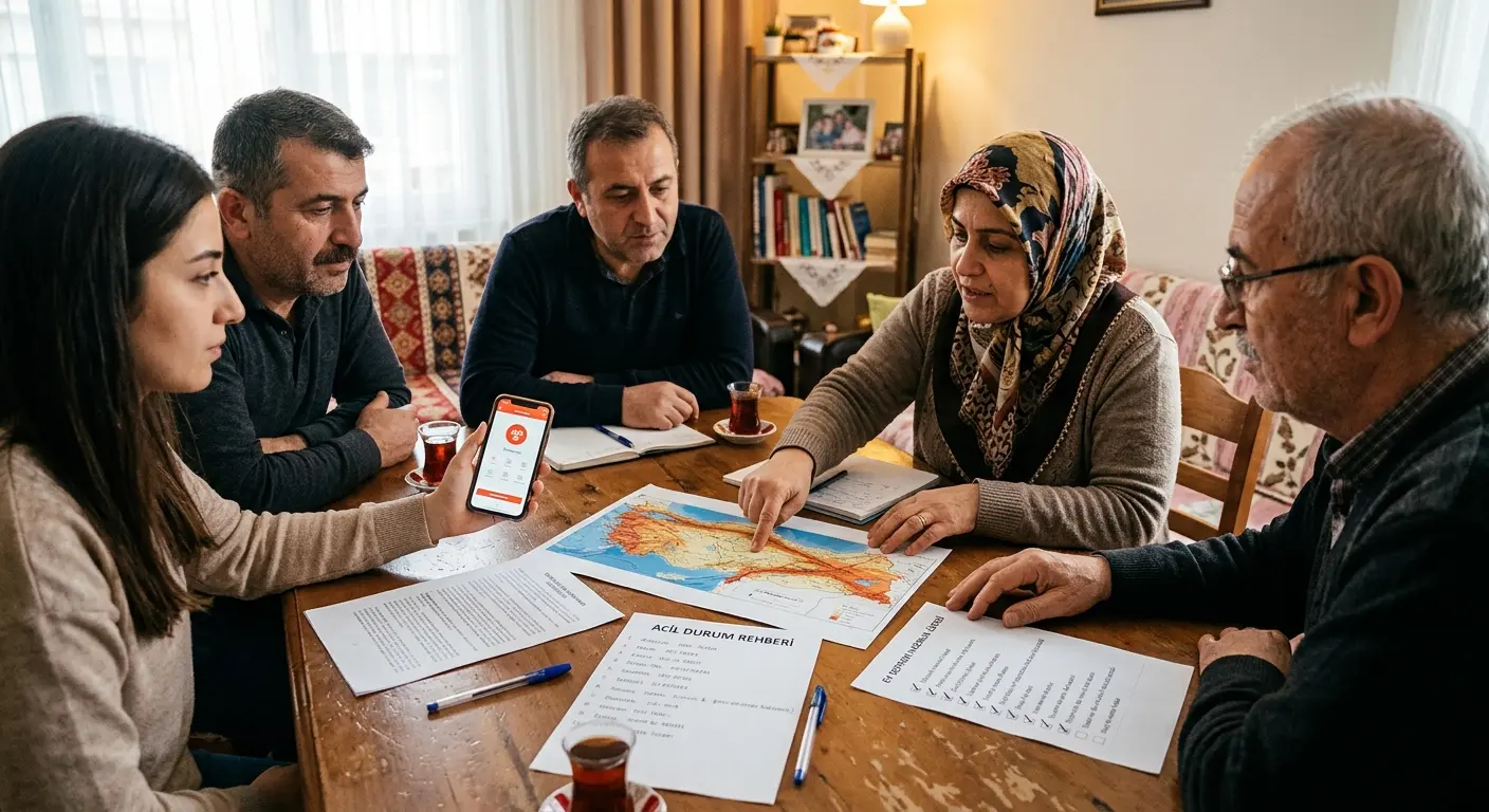 Aile deprem güvenlik planı