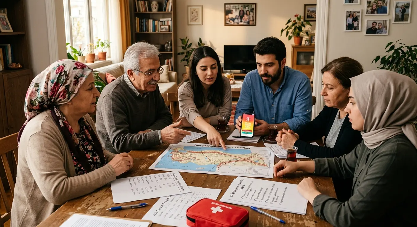 Aile deprem güvenlik planı