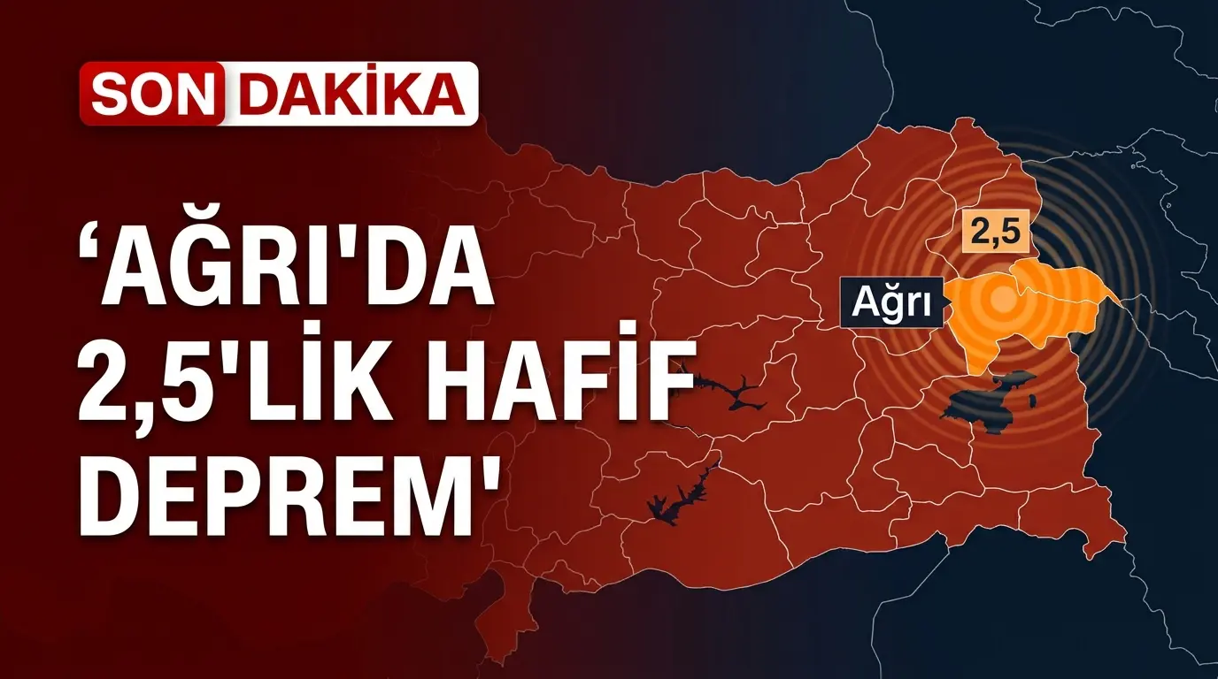 Ağrı ve Van Sınırında Deprem: 2.5 Büyüklüğünde Sarsıntı Kaydedildi