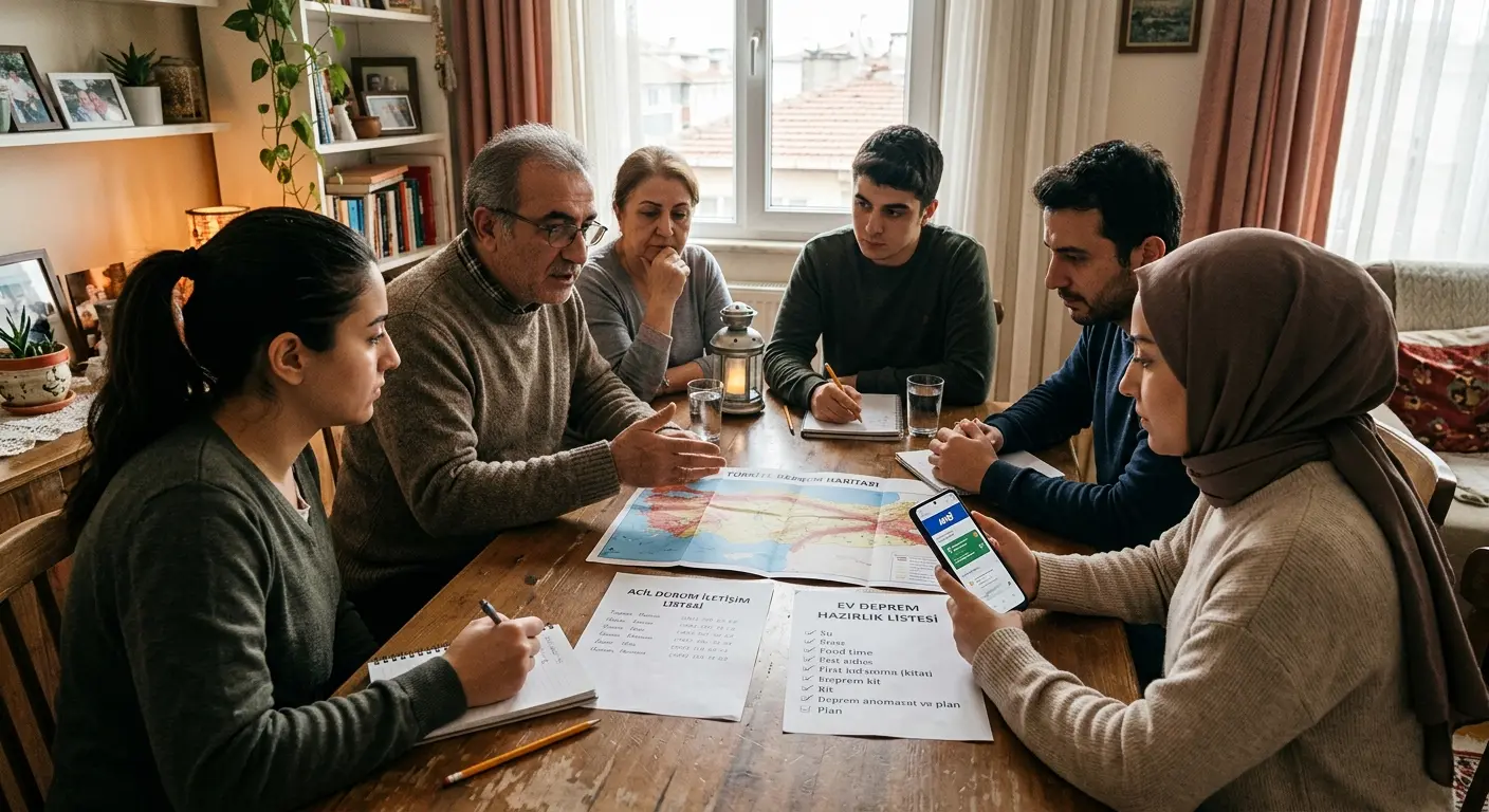 Aile deprem güvenlik planı