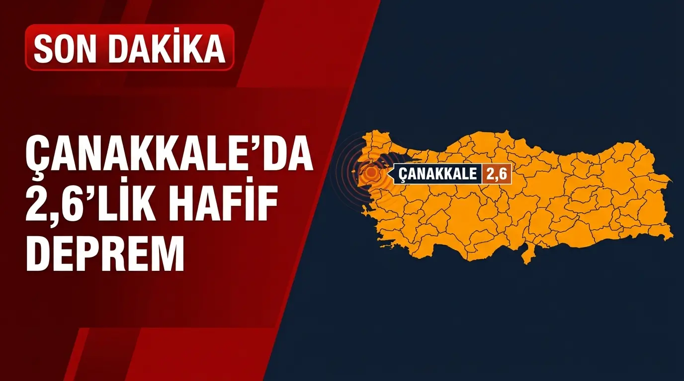 Çanakkale Açıklarında 2.6 Büyüklüğünde Deprem: Bölgesel Riskler