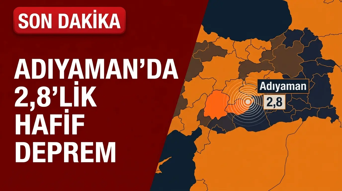 Adıyaman Deprem Son Dakika: Pütürge Merkezli 2.8 Büyüklüğünde Sarsıntı