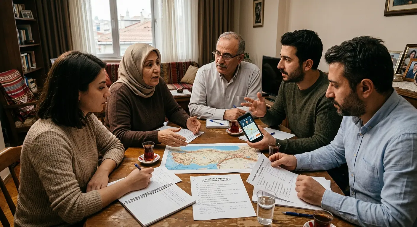 Aile deprem güvenlik planı
