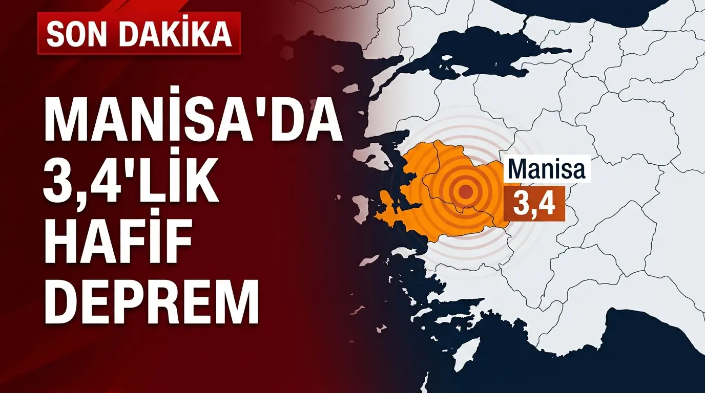 Manisa Deprem Haberi: Bahcedere Mevkiinde 3.4 Büyüklüğünde Sarsıntı