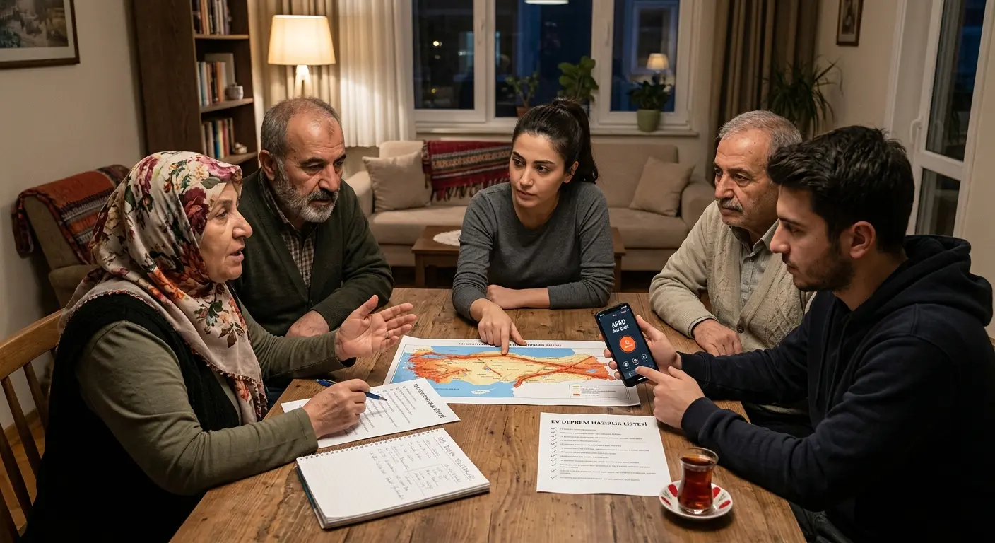 Aile deprem güvenlik planı