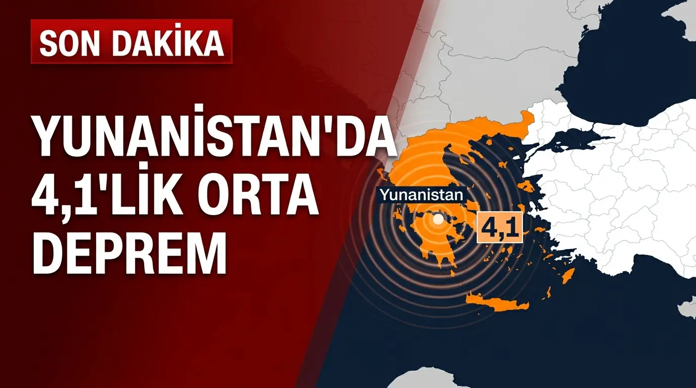 Yunanistan Ege Denizi'nde 4.1 Büyüklüğünde Deprem: Son Detaylar