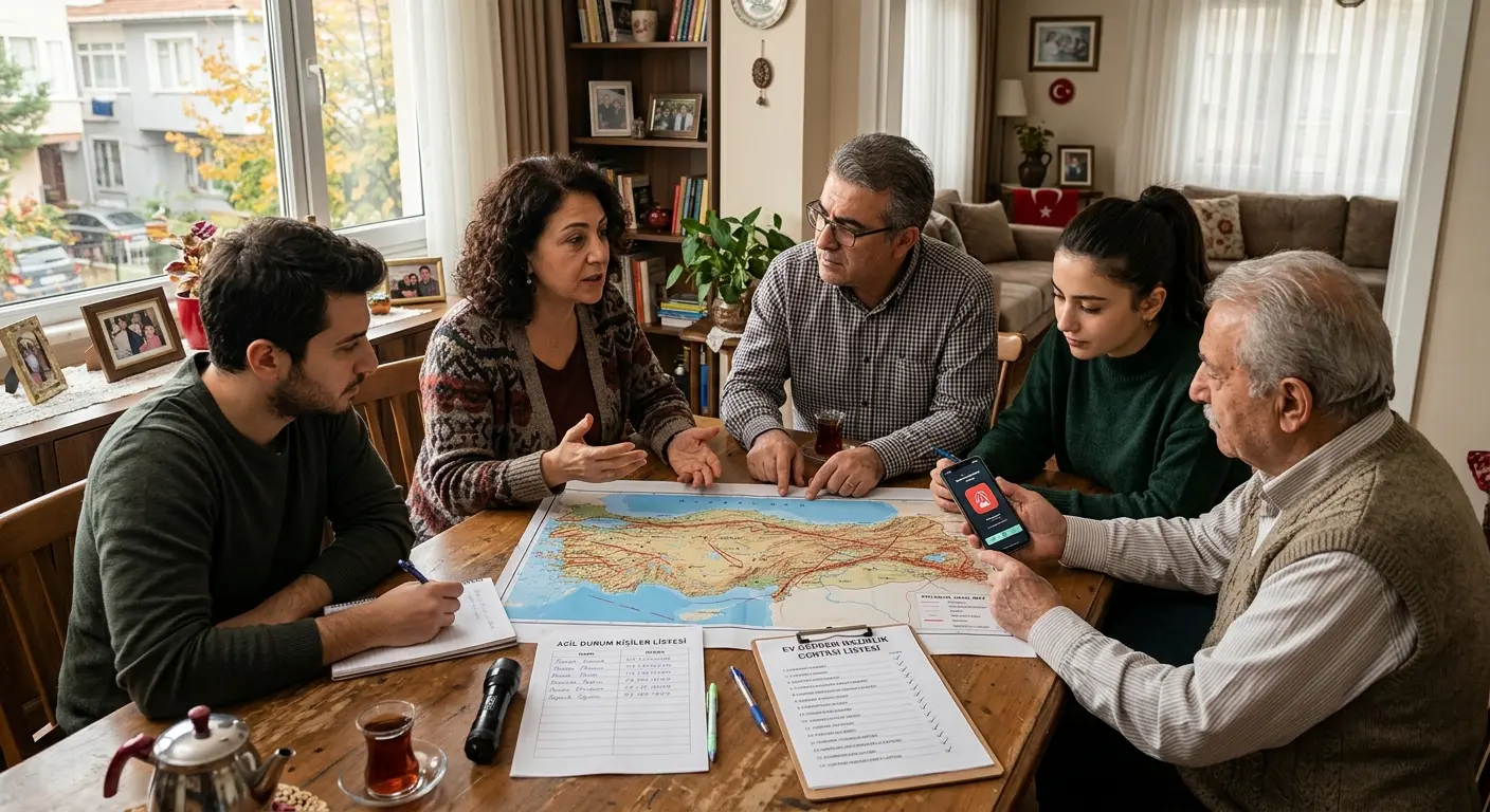 Aile deprem güvenlik planı