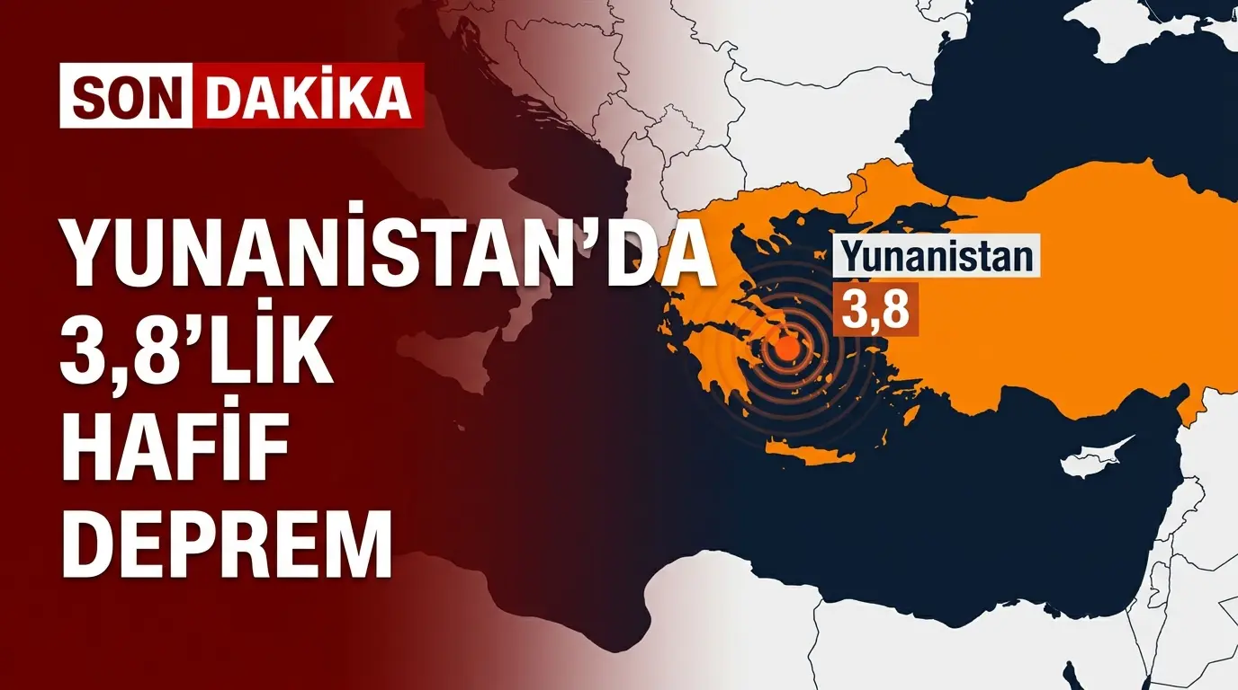 Ege Denizi'nde 3.8 Büyüklüğünde Deprem: Yunanistan Açıkları Sarsıldı