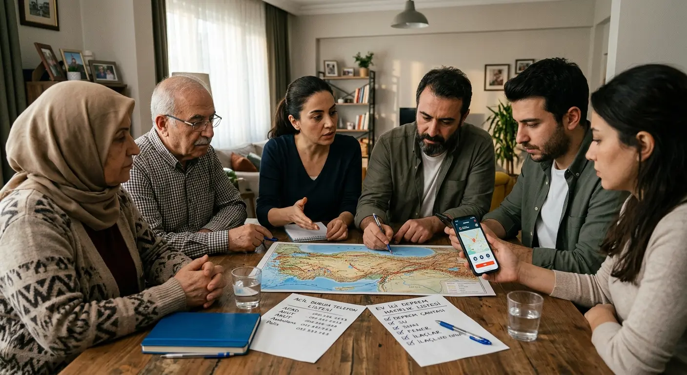 Aile deprem güvenlik planı