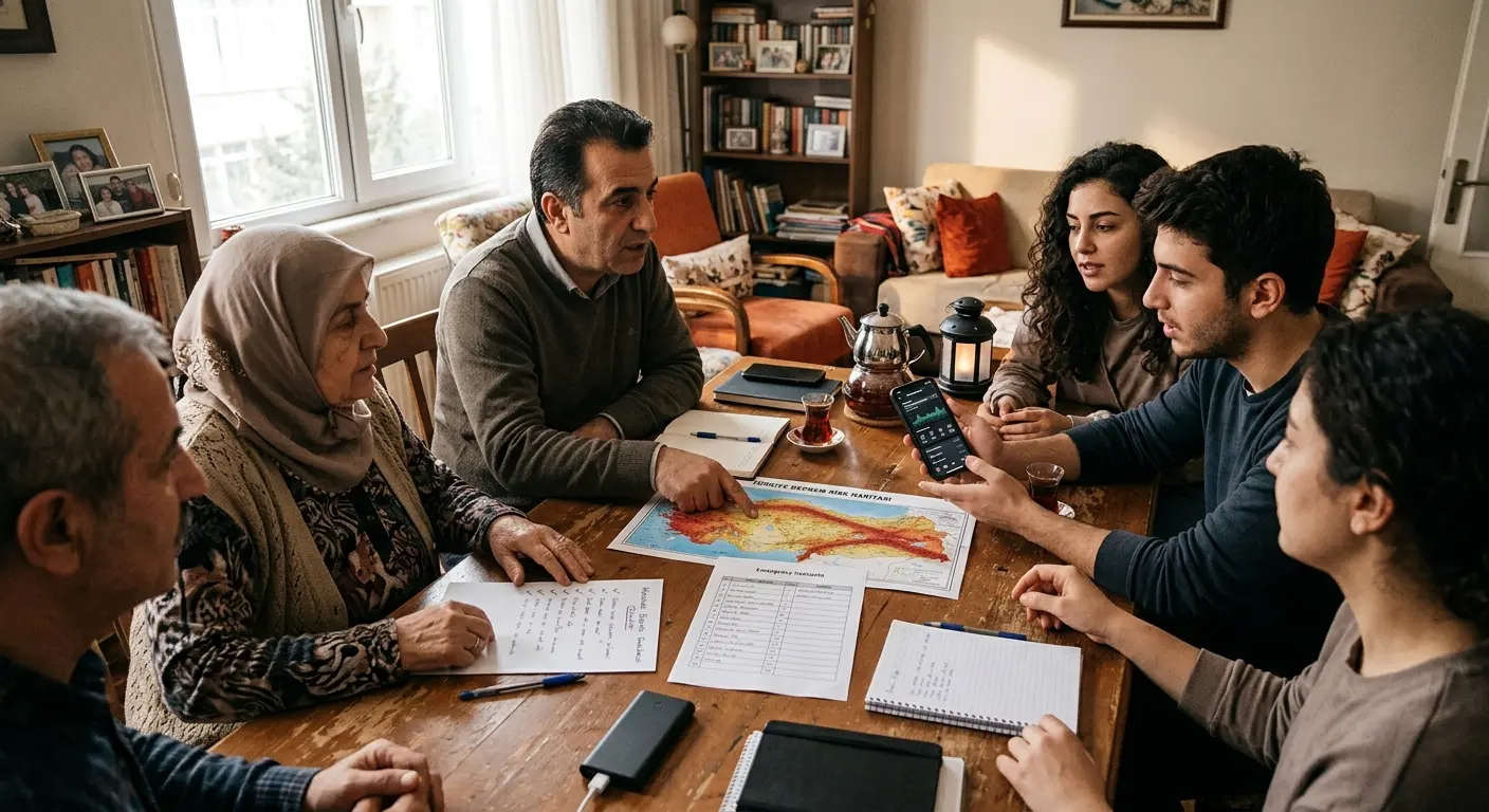 Aile deprem güvenlik planı