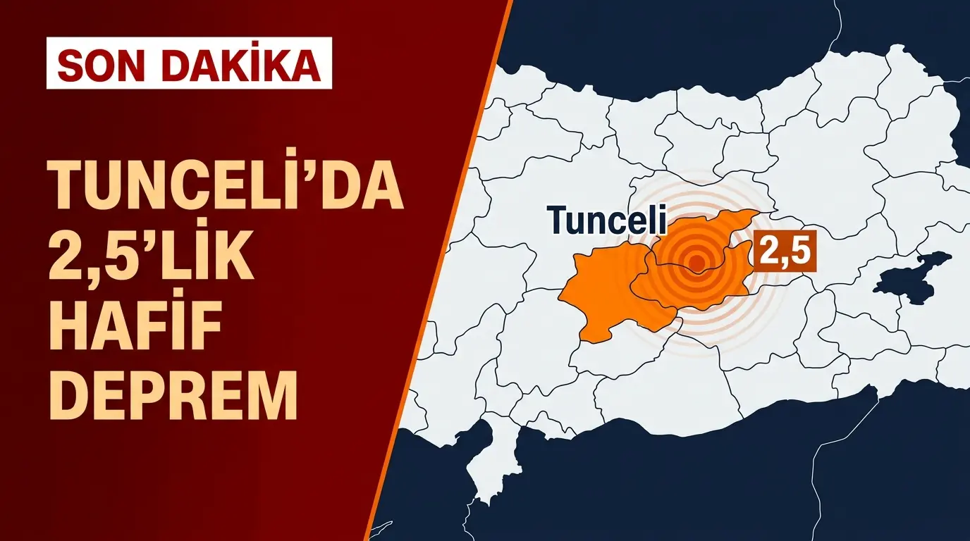 Tunceli Yedisu Sınırında 2.5 Büyüklüğünde Deprem: Son Durum