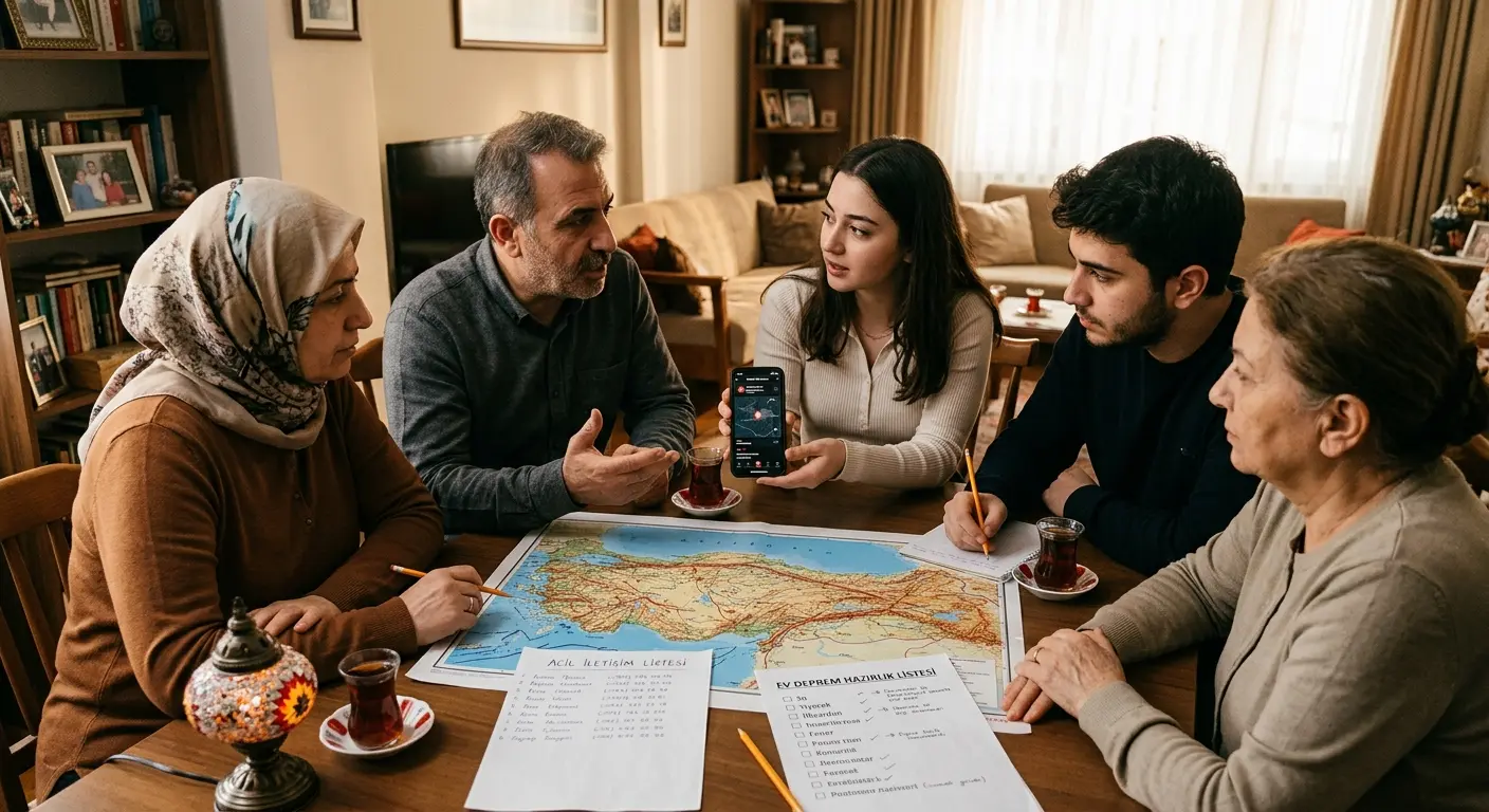 Aile deprem güvenlik planı