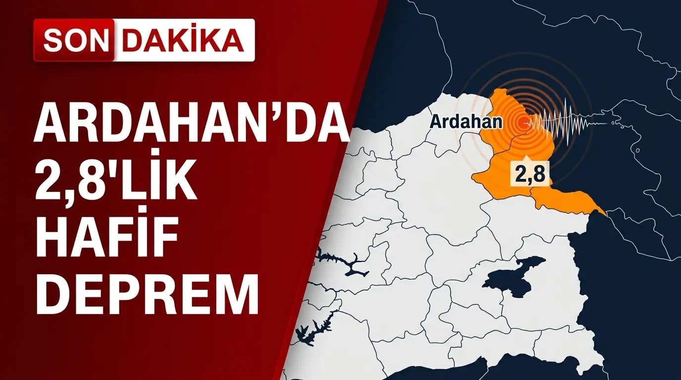 Ardahan Sınırında Deprem: 2.8 Büyüklüğünde Sarsıntı Kaydedildi