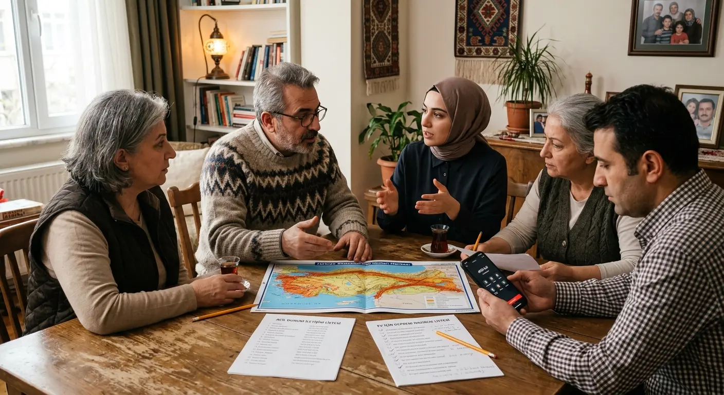 Aile deprem güvenlik planı