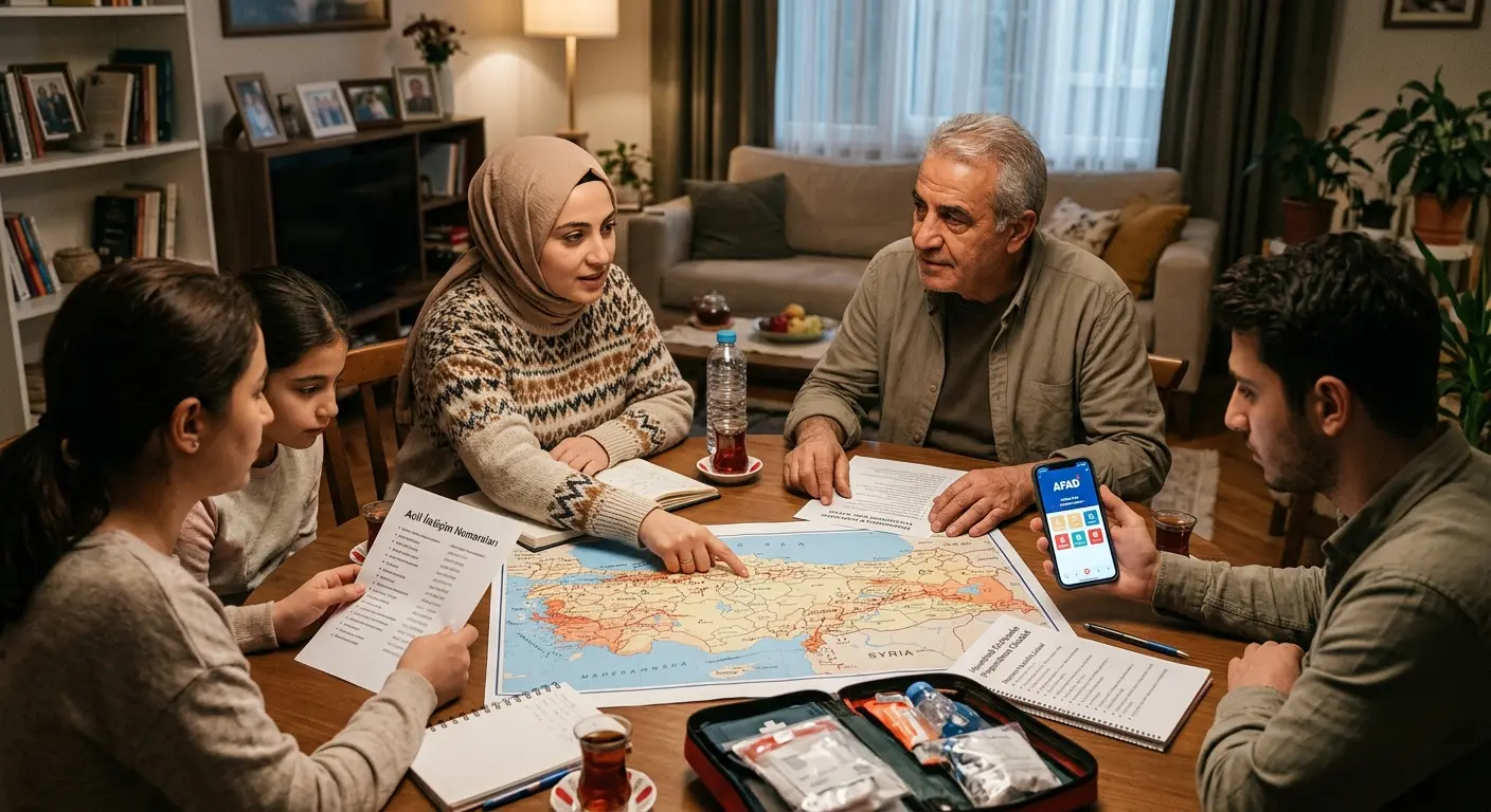 Aile deprem güvenlik planı