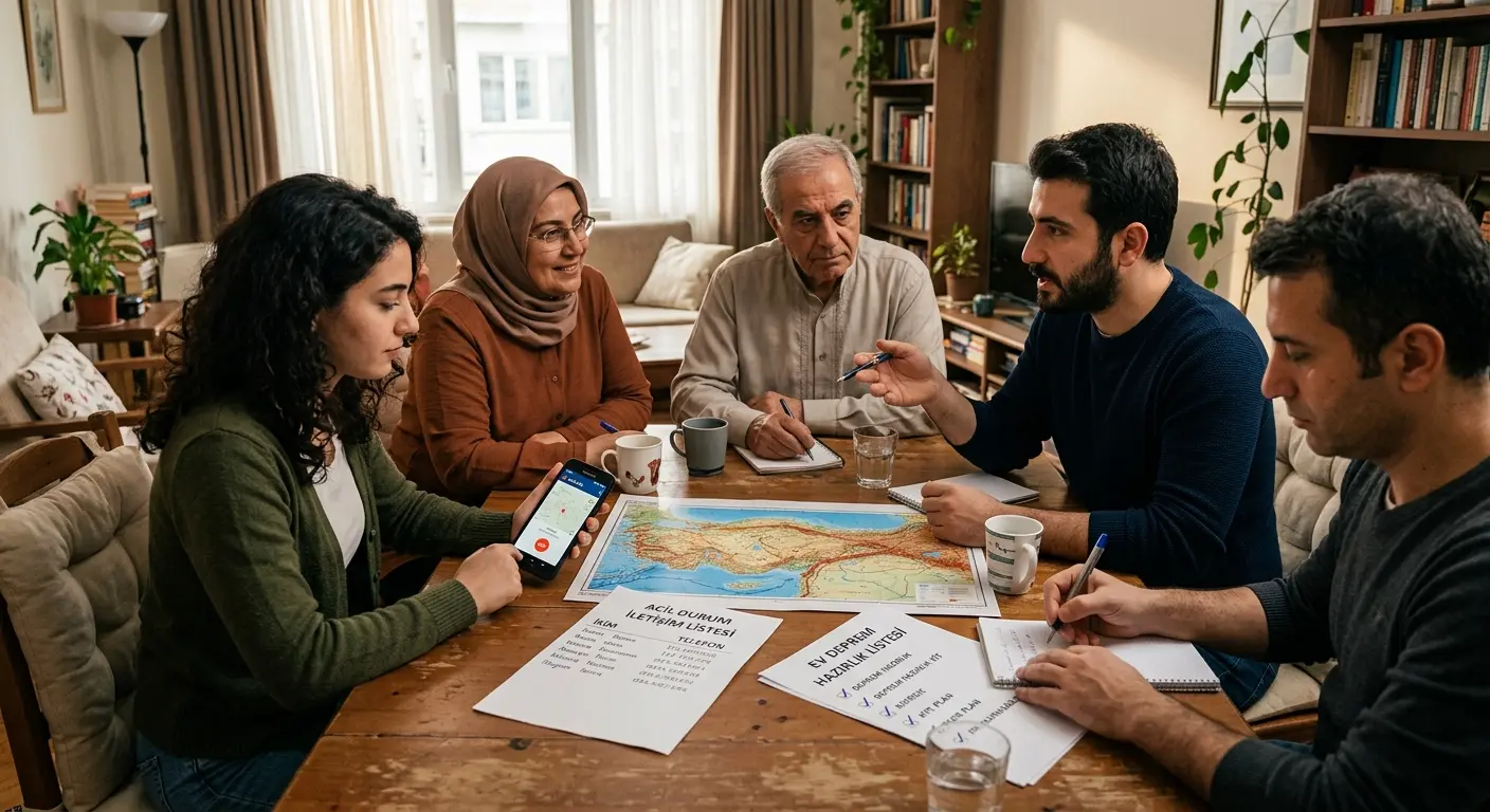 Aile deprem güvenlik planı