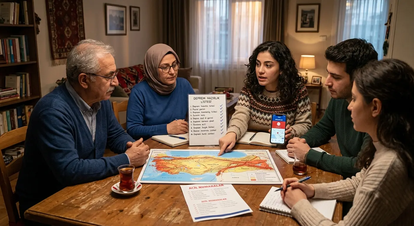 Aile deprem güvenlik planı