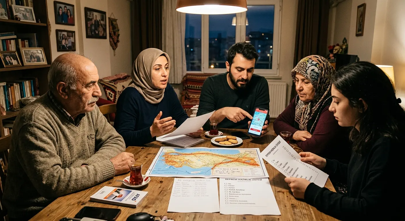 Aile deprem güvenlik planı