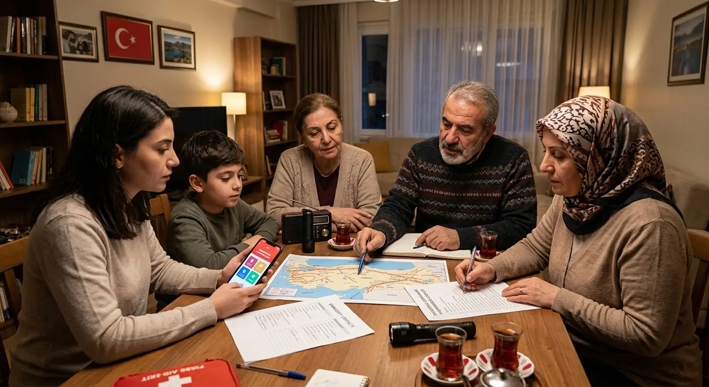 Aile deprem güvenlik planı