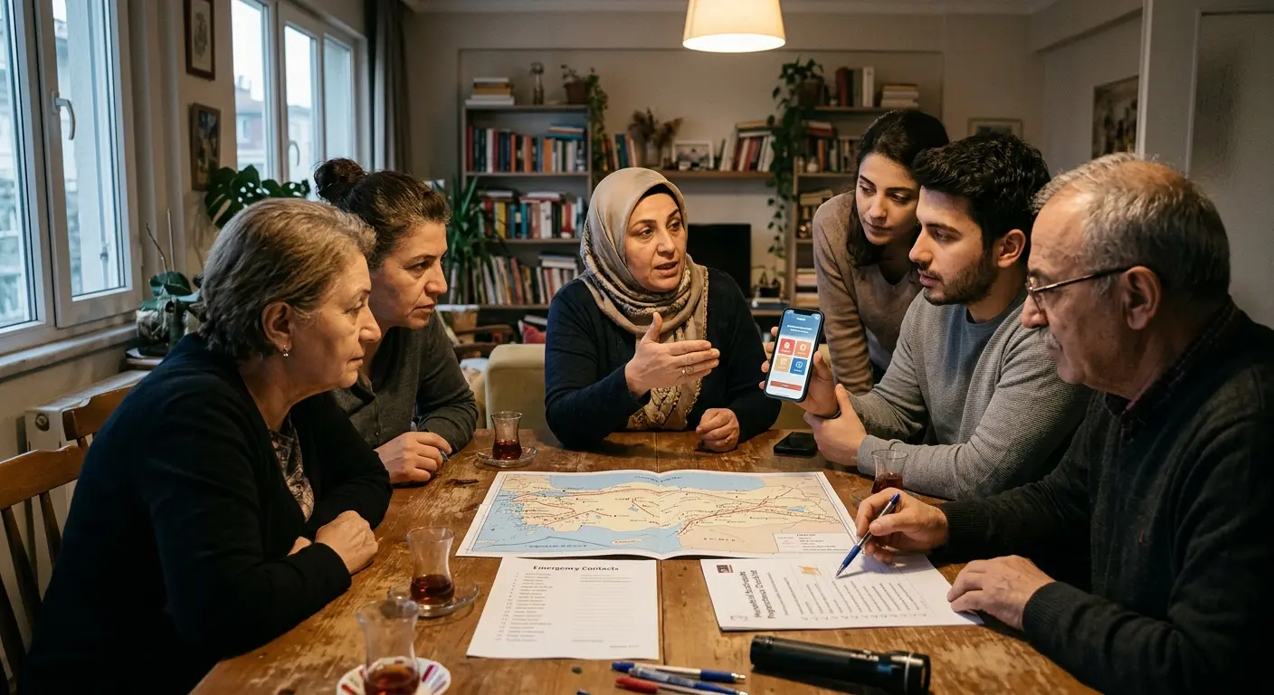 Aile deprem güvenlik planı