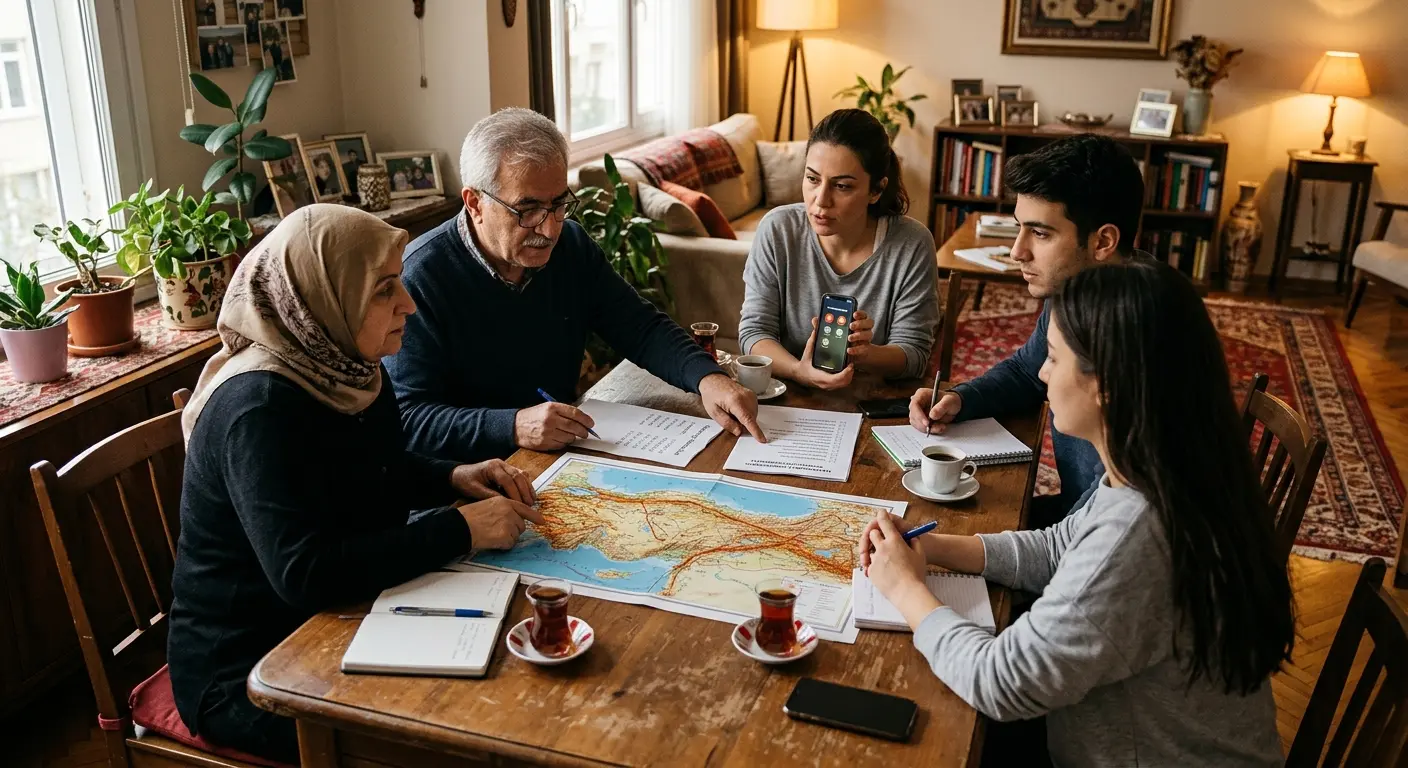 Aile deprem güvenlik planı