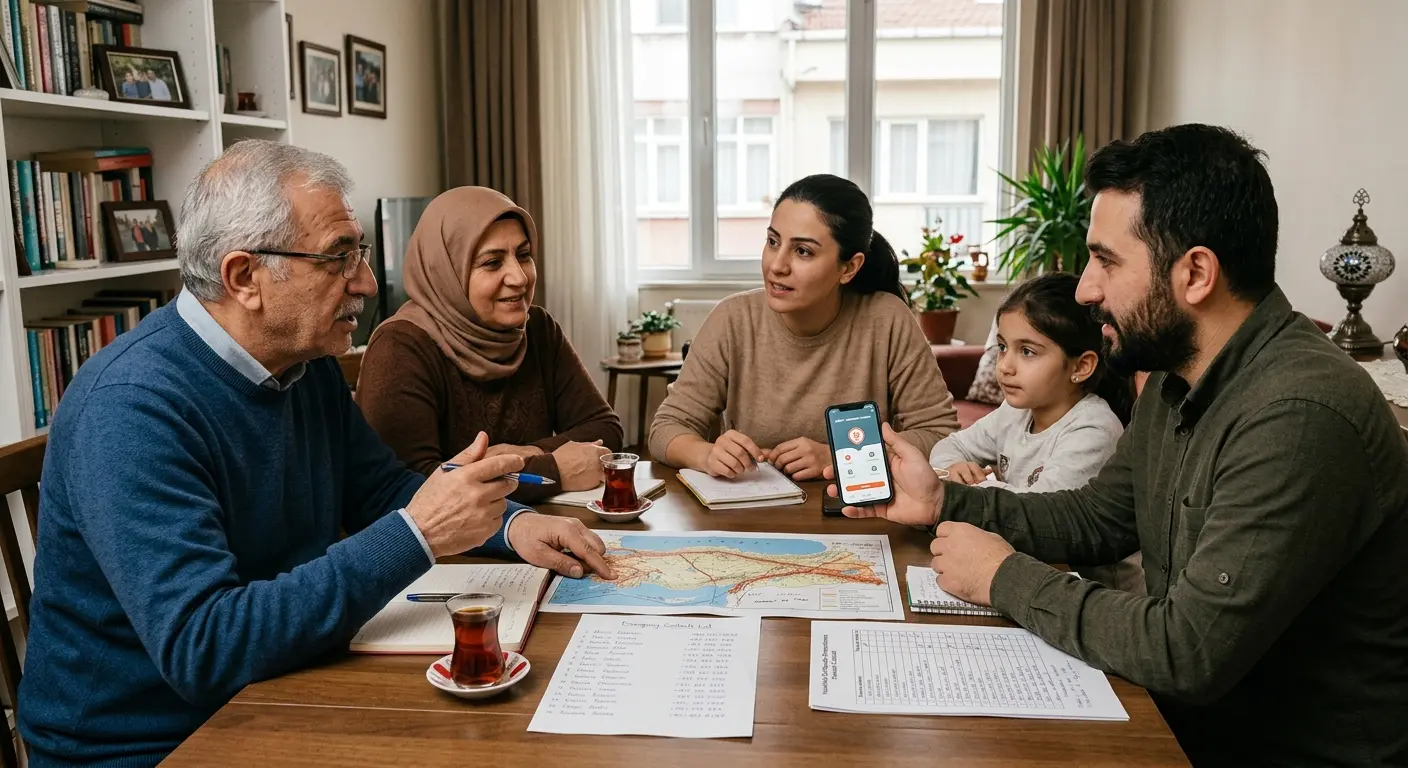 Aile deprem güvenlik planı