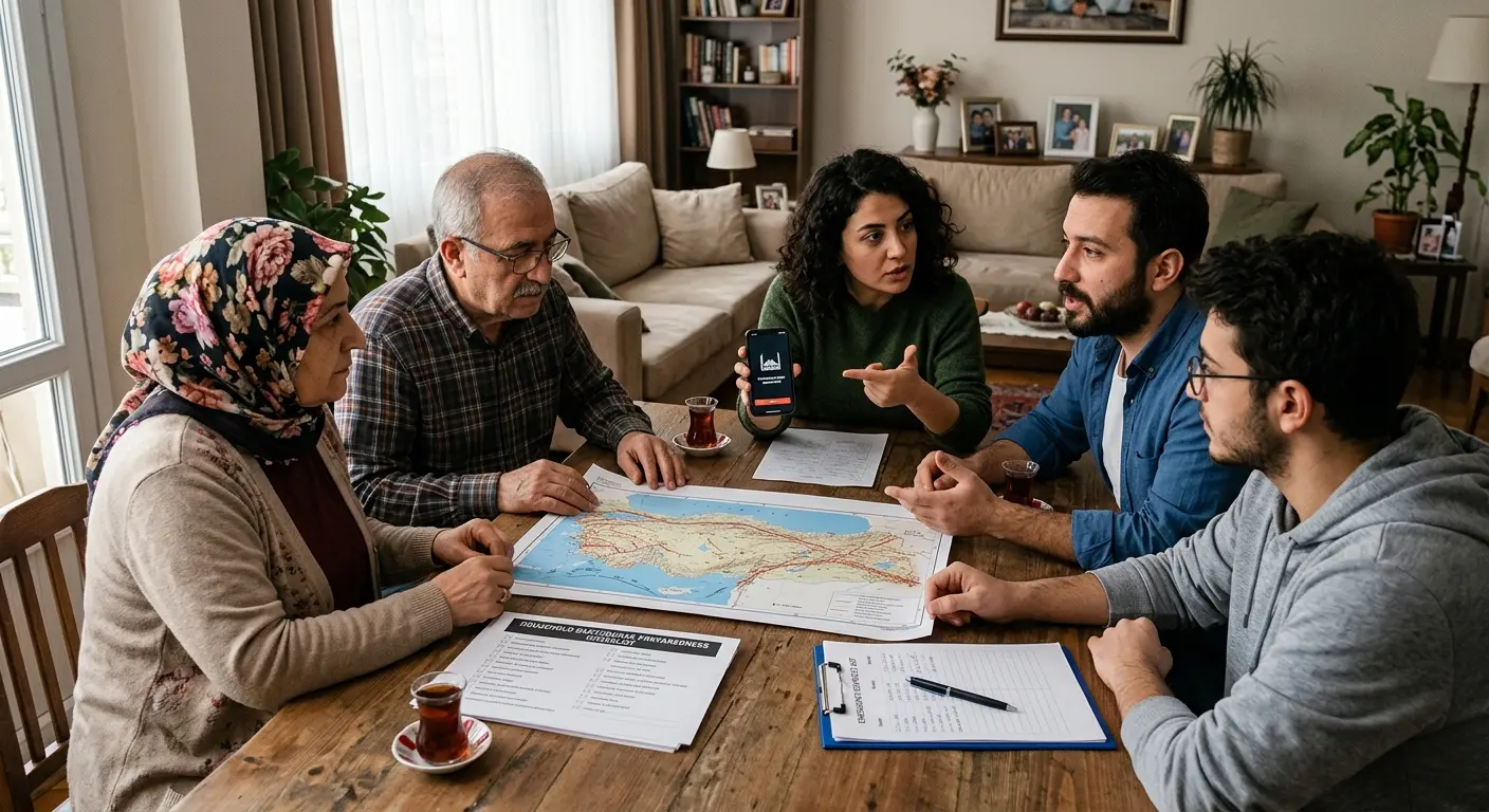 Aile deprem güvenlik planı