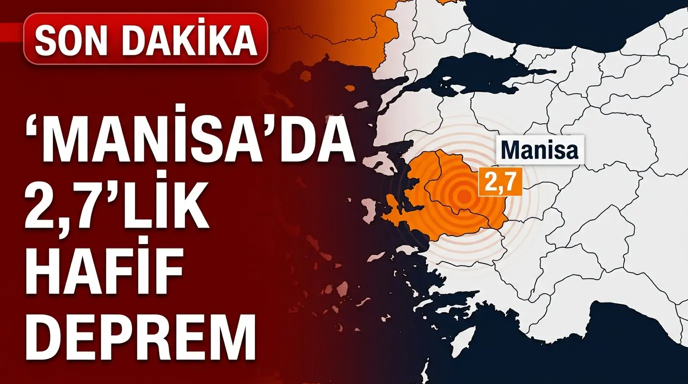 Manisa ve Balıkesir Sınırında 2.7 Büyüklüğünde Deprem Meydana Geldi