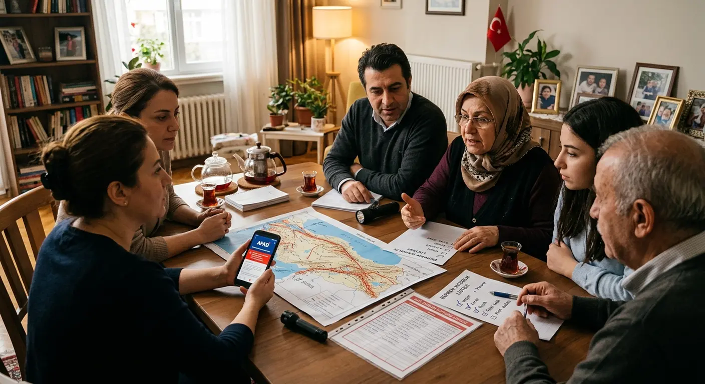 Aile deprem güvenlik planı