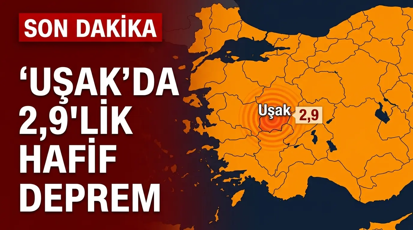 Uşak Depremi: Simav Sınırında 2.9 Büyüklüğünde Sarsıntı Kaydedildi