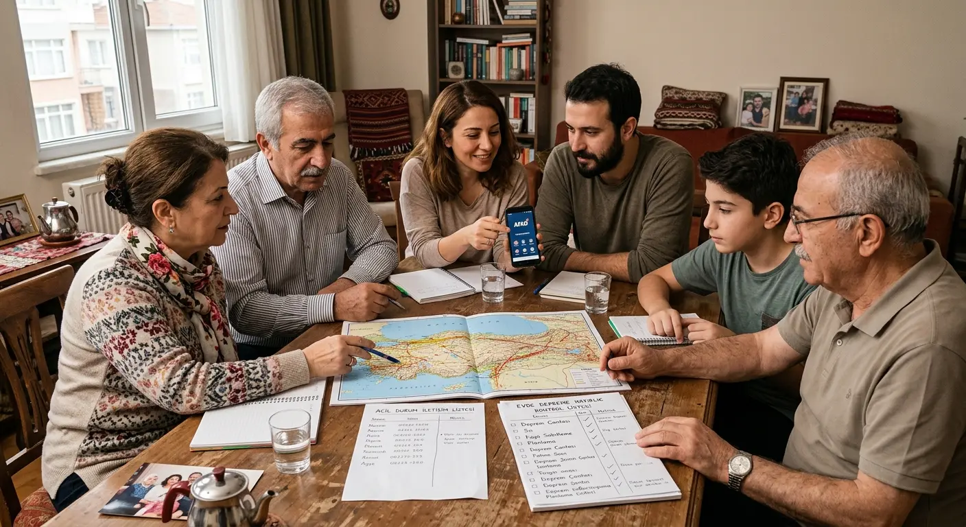 Aile deprem güvenlik planı