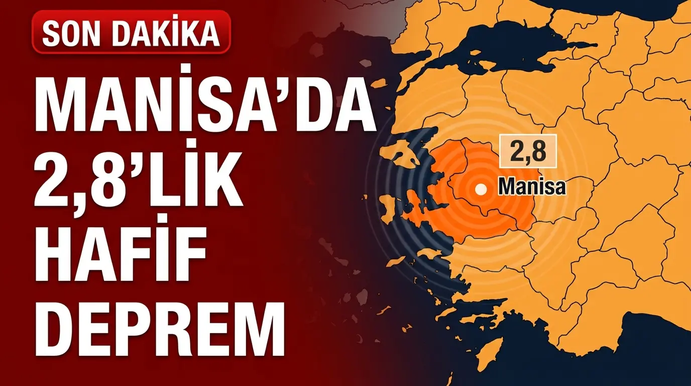 Manisa Akpınar-Simav Sınırında 2.8 Büyüklüğünde Deprem Meydana Geldi