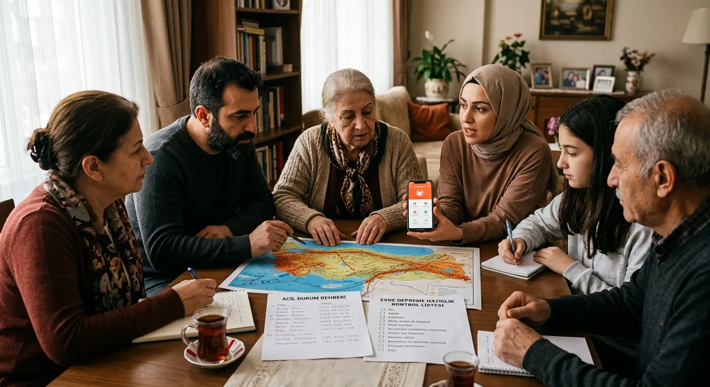 Aile deprem güvenlik planı
