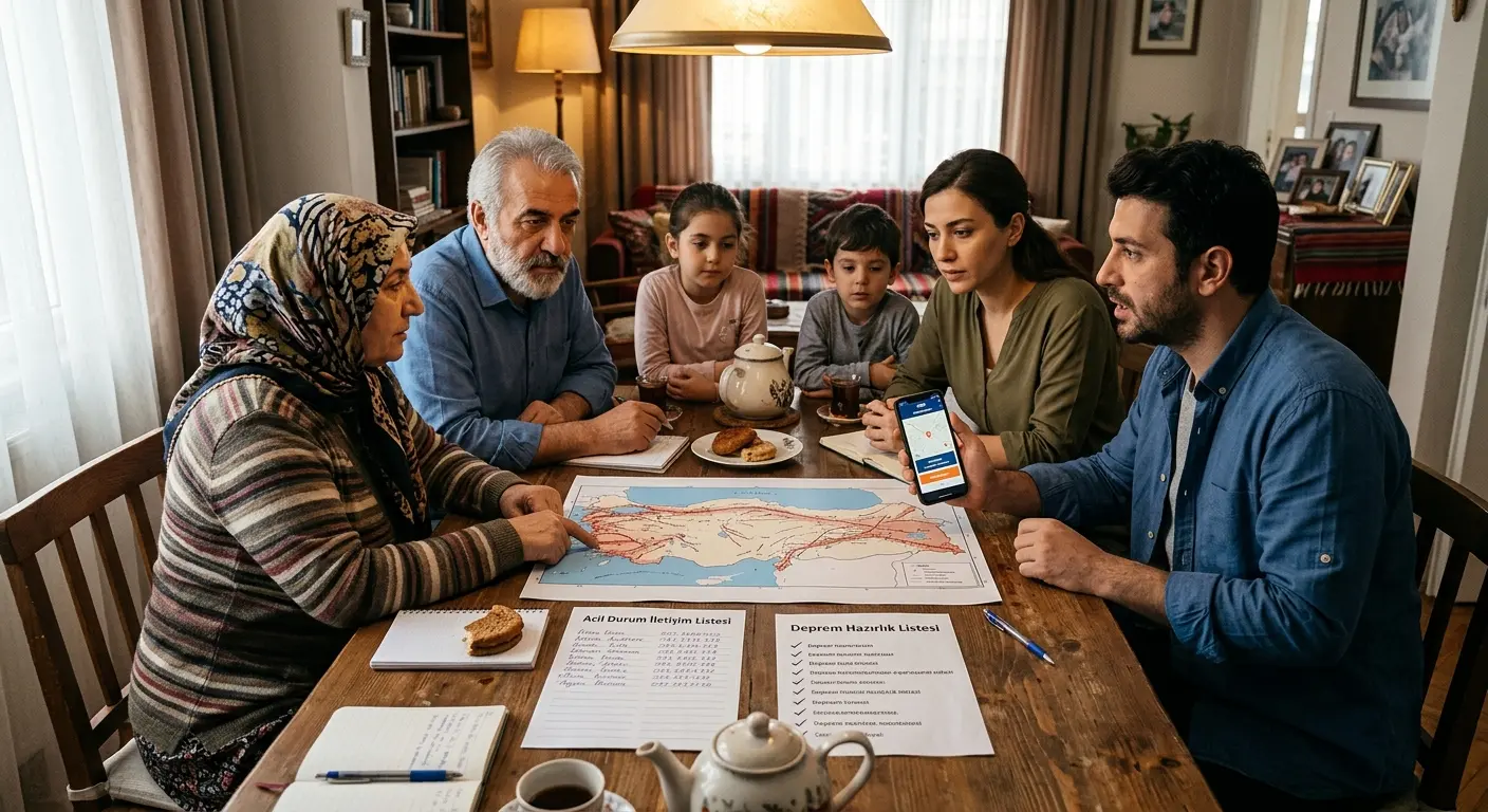 Aile deprem güvenlik planı