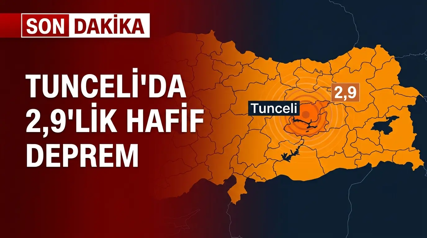 Tunceli Sancak Yakınlarında 2.9 Büyüklüğünde Deprem Meydana Geldi