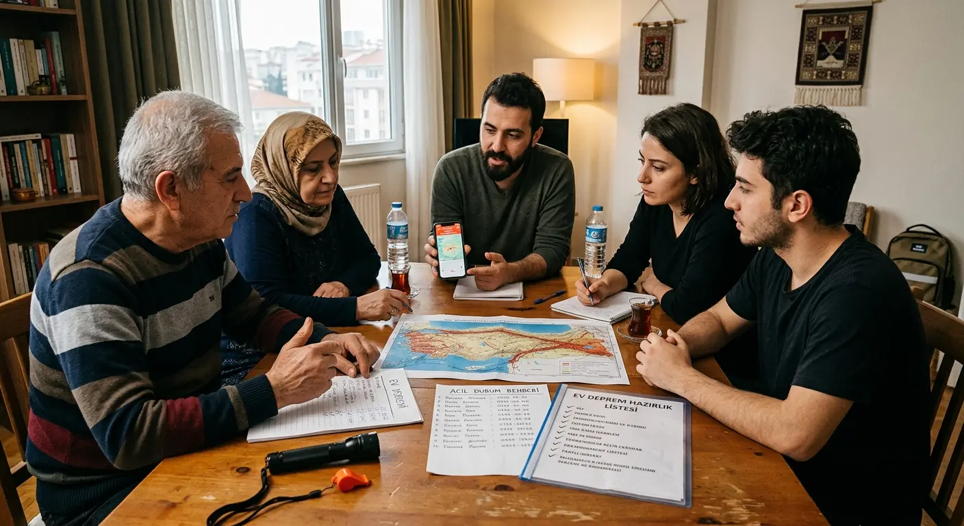 Aile deprem güvenlik planı