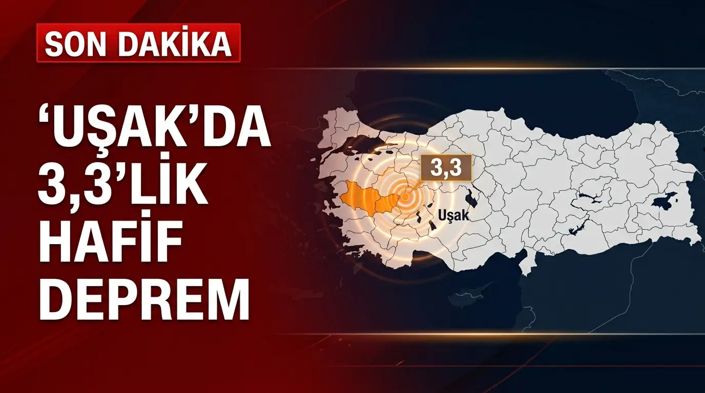 Uşak ve Kütahya Sınırında 3.3 Büyüklüğünde Deprem: Son Durum